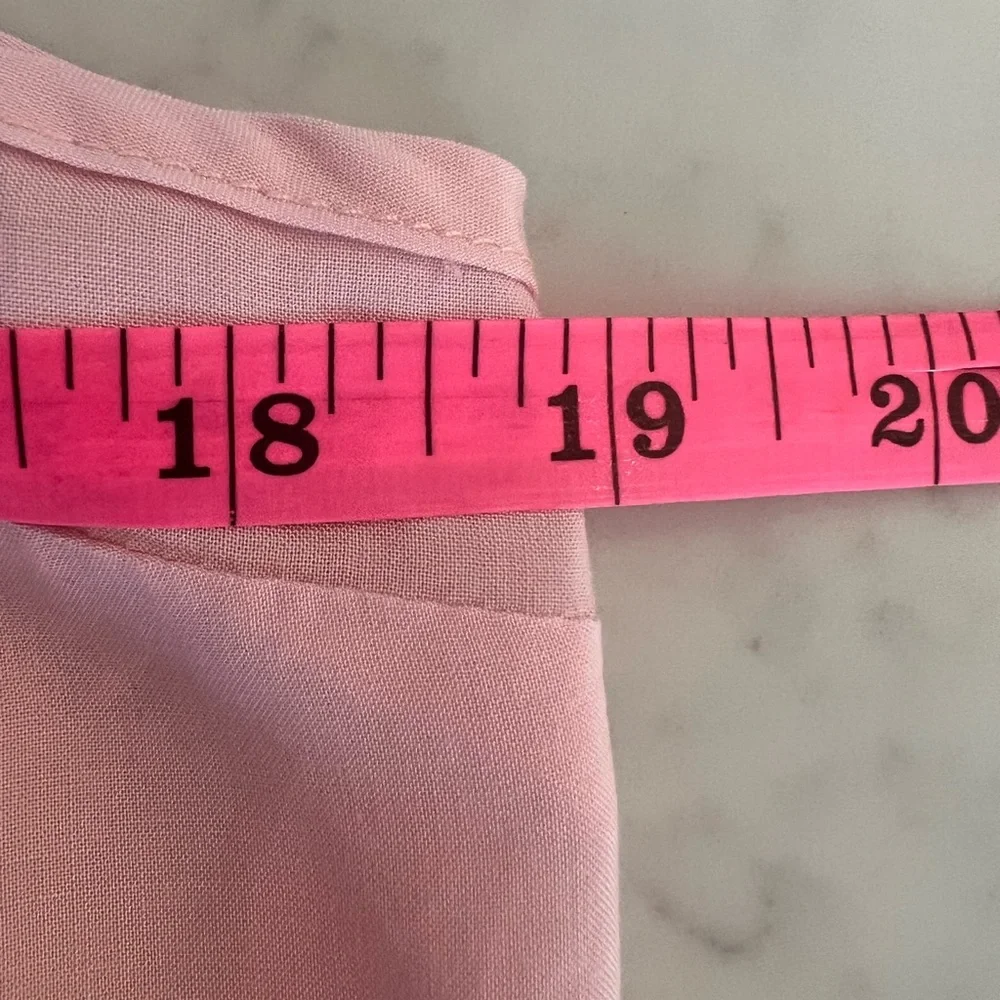 Free People Pink Camisole Chemise Large Lingerie Dress adjustable straps EUC - Picture 3 of 6